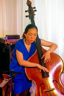 Linda May Han Oh, Linda May Han Oh Quartet, Watermill Jazz Club, Dorking, Surrey, 26 Oct 2021. Creator: Brian O'Connor