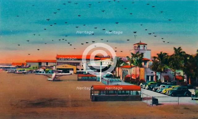 'Lindbergh Field and Administration Building. San Diego, California', c1941. Artist: Unknown.