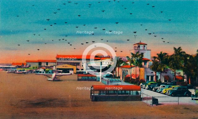 'Lindbergh Field and Administration Building. San Diego, California', c1941. Artist: Unknown.