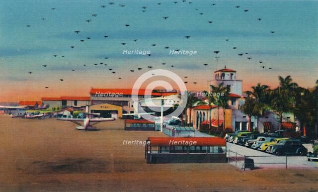 'Lindbergh Field and Administration Building. San Diego, California', c1941. Artist: Unknown.