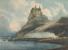 Lindisfarne Castle, Holy Island, Northumberland, 1796-97. Creator: Thomas Girtin