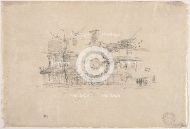 Lindsay Row, Chelsea, 1888. Creator: James McNeill Whistler (American, 1834-1903).
