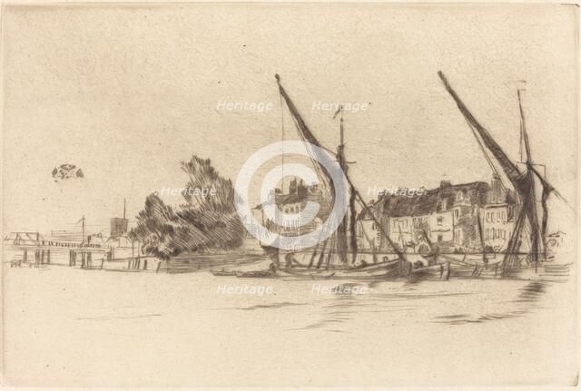 Lindsey Houses, 1877. Creator: James Abbott McNeill Whistler.