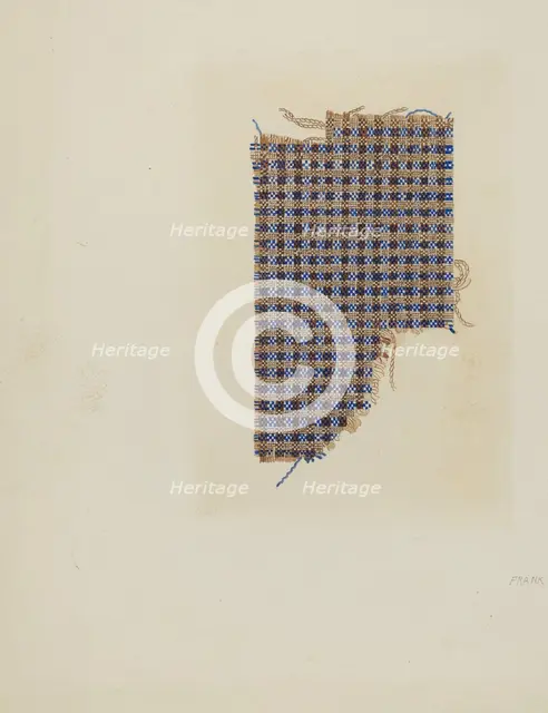 Linen and Cotton Homespun, c. 1940. Creator: Frank S. Browne.