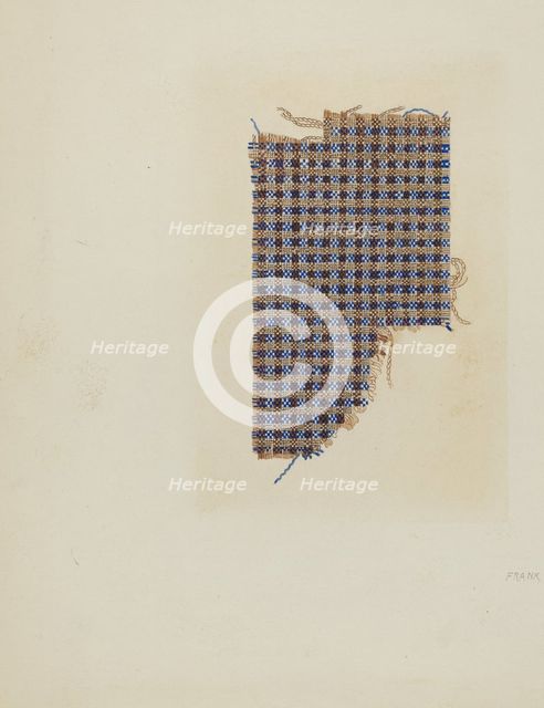 Linen and Cotton Homespun, c. 1940. Creator: Frank S. Browne.