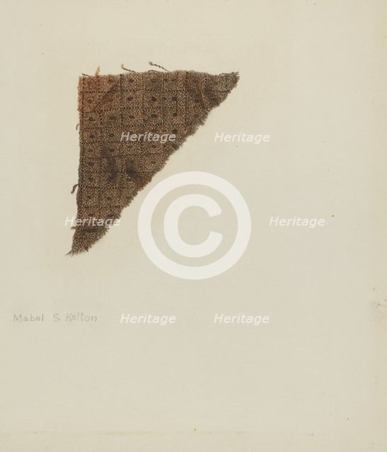 Linen and Cotton Homespun, c. 1940. Creator: Mabel S. Kelton.