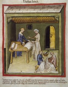 Linen fabrics, 14th century. Creator: Unknown