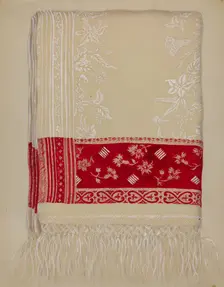 Linen Towel, c. 1937. Creator: Eva Wilson