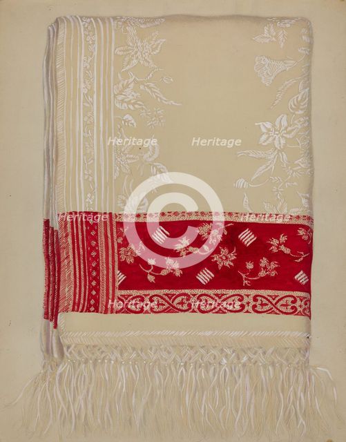 Linen Towel, c. 1937. Creator: Eva Wilson.