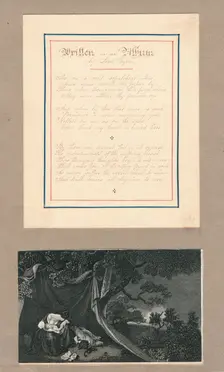 Lines written in an Album, at Malta c1812. Creator: Unknown