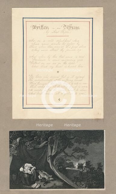 'Lines written in an Album, at Malta', c1812. Creator: Unknown.