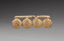 Linked Shells Pendant, c. 900-1550. Creator: Unknown