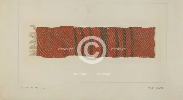 Linsey Blanket, c. 1938. Creator: Frank Maurer.