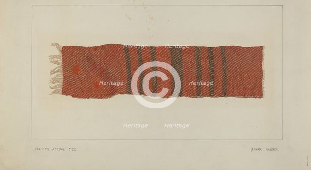 Linsey Blanket, c. 1938. Creator: Frank Maurer.