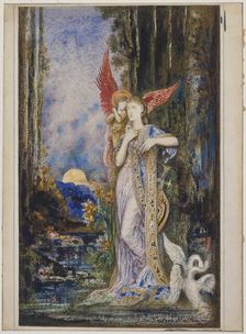 L'Inspiration, c. 1893. Creator: Gustave Moreau