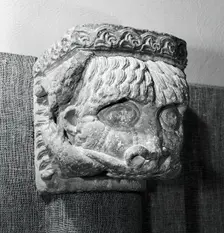 Lintel Support with Lion, 1125/50. Creator: Unknown