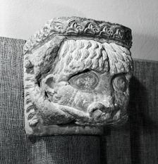 Lintel Support with Lion, 1125/50. Creator: Unknown
