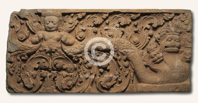 Lintel with Garuda, 875-925. Creator: Unknown.