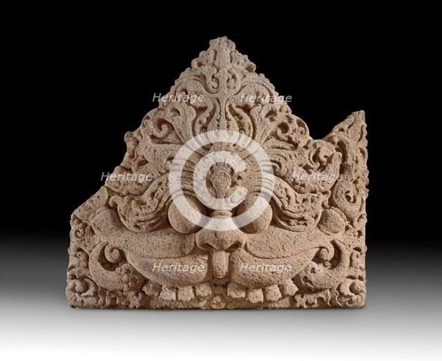 Lintel with kala face, 9th century. Artist: Unknown.