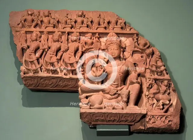Lintel with Shiva and Subsidiary Deities, between c.850 and c.900. Creator: Unknown.