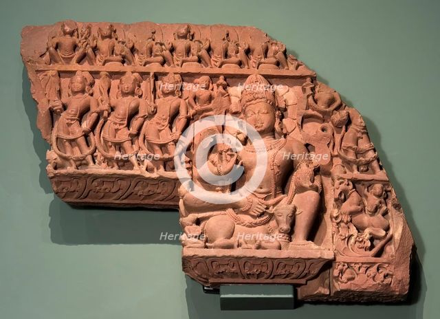 Lintel with Shiva and Subsidiary Deities, between c.850 and c.900. Creator: Unknown.