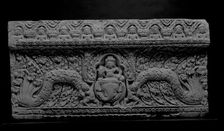 Lintel with the Hindu God Indra on His Elephant Mount, 10th century. Creator: Unknown
