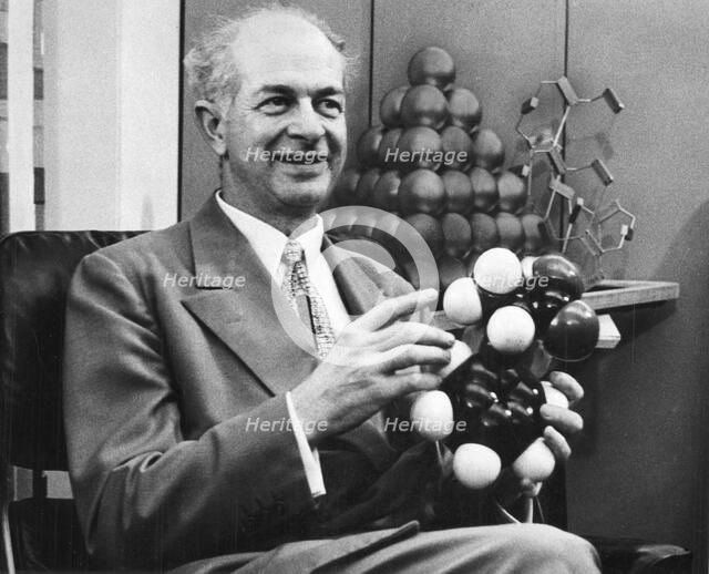 Linus Pauling, American chemist, c1954. Artist: Unknown