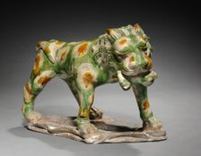 Lion with Cub in Mouth, 618-907. Creator: Unknown