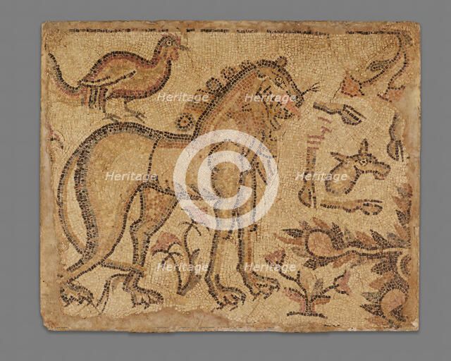 Lion and Bird with Other Animal Parts, 4th-5th century. Creator: Unknown.