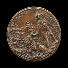 Lion and Fury with Torches [reverse], 1607. Creator: Abraham Dupre