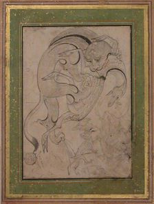 Lion Attacking an Antelope, second half 16th century. Creator: Unknown