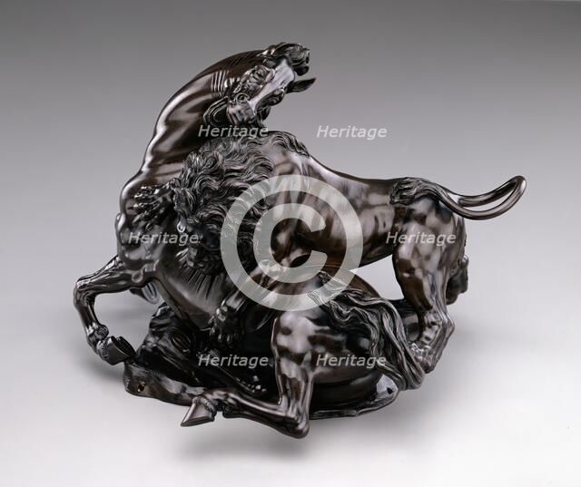 Lion Attacking Horse, c.between 1580 and 1590. Creator: Antonio Susini.