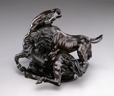 Lion Attacking Horse, c.between 1580 and 1590. Creator: Antonio Susini