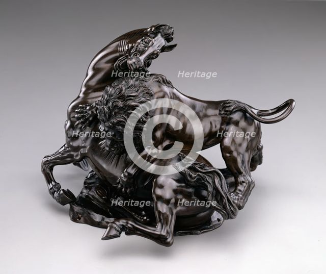 Lion Attacking Horse, c.between 1580 and 1590. Creator: Antonio Susini.