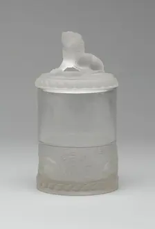 Lion covered dish, 1870/1900. Creator: Unknown