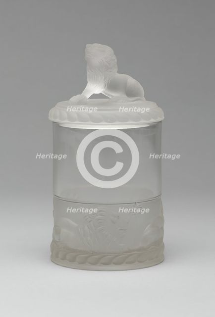 Lion covered dish, 1870/1900. Creator: Unknown.