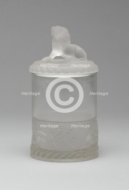 Lion covered dish, 1870/1900. Creator: Unknown.