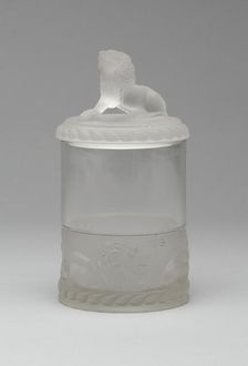 Lion covered dish, 1870/1900. Creator: Unknown