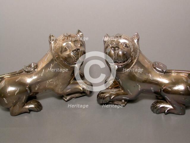 Lion Fittings for a Throne, 18th century. Creator: Unknown.
