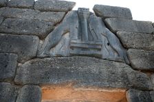 Lion Gate, Mycenae, Greece. Creator: Samuel Magal