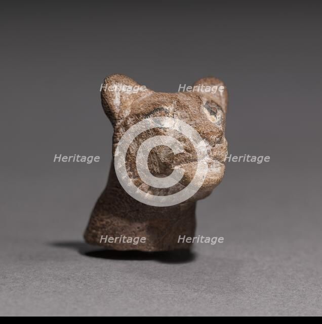 Lion Head, perhaps a Steering Oar Butt, 2040-1648 BC. Creator: Unknown.