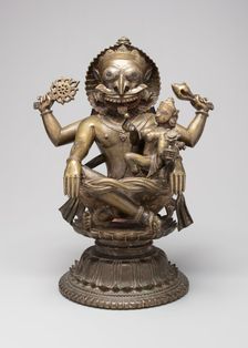 Lion-Headed Incarnation of God Vishnu (Narasimha), c. 15th century. Creator: Unknown