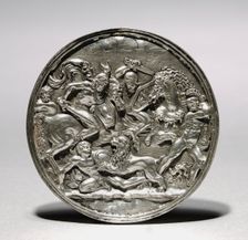 Lion Hunt, 1581 or later. Creator: Moderno (Italian, 1467-1528), follower of