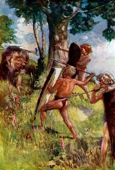 Lion hunters of the European Bronze Age, (c1920)