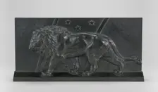 Lion of the Column of July, model 1836, cast by 1873. Creator: Antoine-Louis Barye