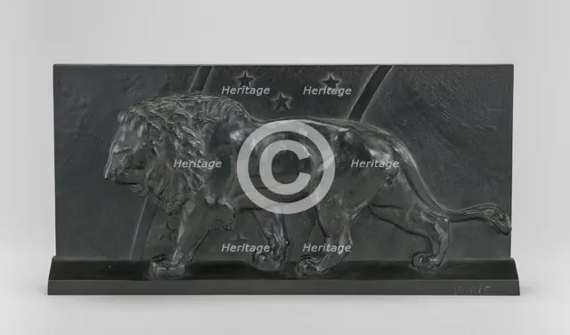Lion of the Column of July, model 1836, cast by 1873. Creator: Antoine-Louis Barye.