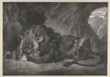 Lion of the Atlas Mountains, 1829-30., 1829-30. Creator: Eugene Delacroix