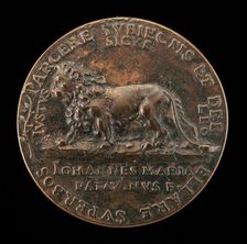 Lion [reverse], 1532. Creator: Giovanni Maria Mosca