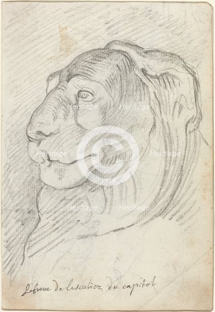 Lion's Head from the Capitoline Staircase, 1752/1756. Creator: Augustin Pajou.