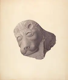 Lion's Head (one of pair), c. 1940. Creator: Edward DiGennero